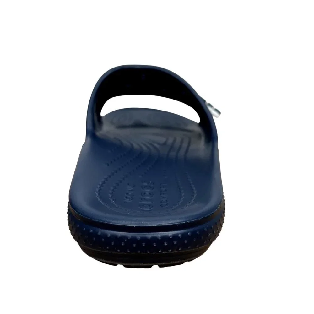 Crocs Womens Slide Sandals Size 9 Navy Water‎ Friendly Lightweight & Comfortable